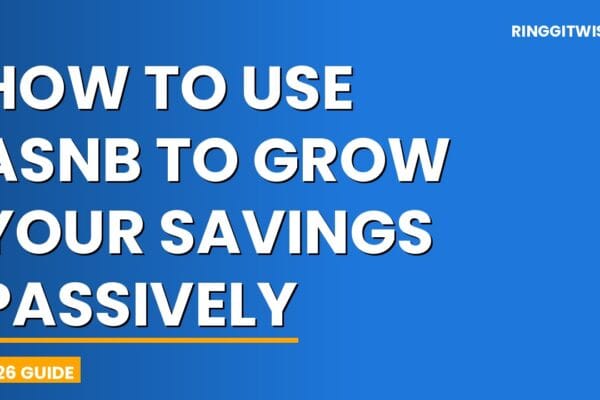 Malaysian investor using the myASNB app to grow savings passively with ASNB unit trust funds