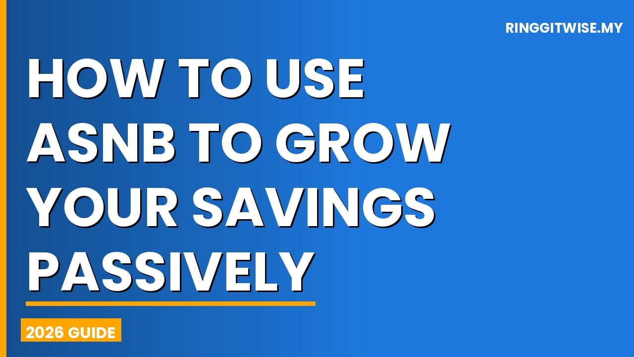 Malaysian investor using the myASNB app to grow savings passively with ASNB unit trust funds