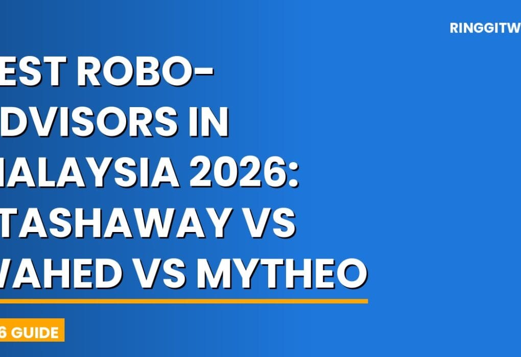 Comparison of StashAway, Wahed Invest, and MyTHEO robo-advisors in Malaysia 2026 on a smartphone screen