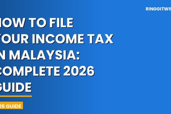 Malaysian filing income tax on laptop using LHDN e-Filing portal in 2026