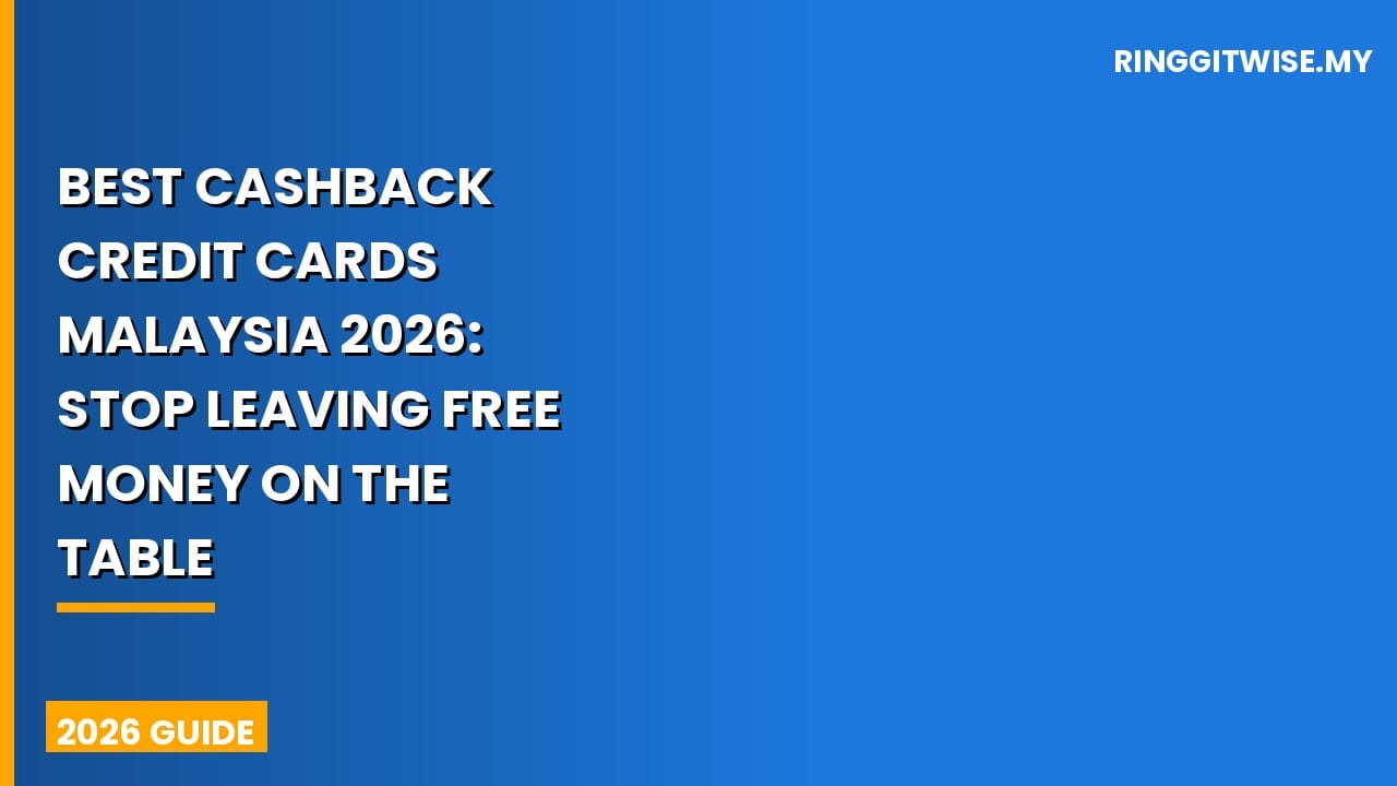 Best cashback credit cards Malaysia 2026 comparison laid out on a table with ringgit notes