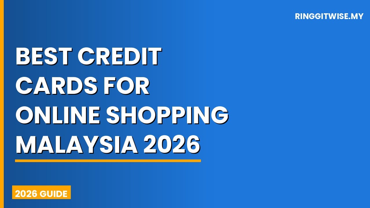 Best credit cards for online shopping in Malaysia 2026 showing cashback rewards on Shopee and Lazada
