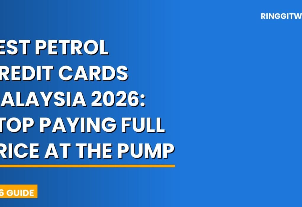 Best petrol credit cards Malaysia 2026 comparison showing Petronas Maybank, CIMB PETRONAS and RHB Shell Visa cards